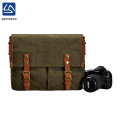 China factory wholesale high quality travel vintage canvas camera bag